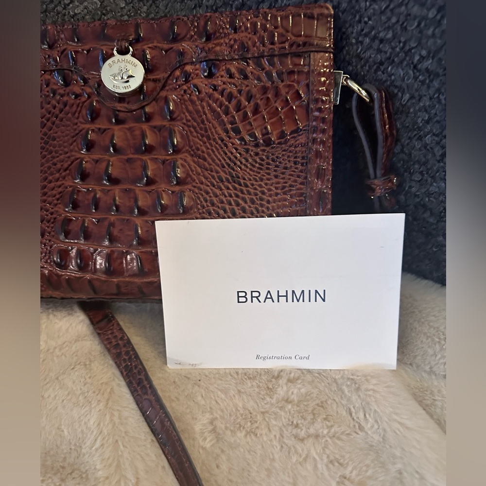 Brahmin Melbourne Alonna Pecan Crossbody